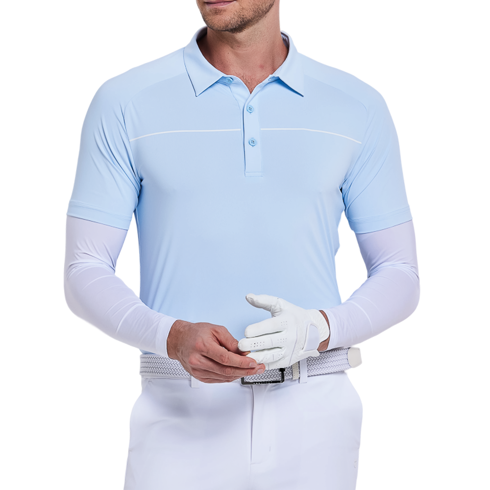 男綫條穿越短袖(粉紅藍)