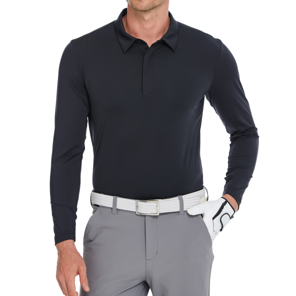 男斐樂絲翻領長袖(黑)