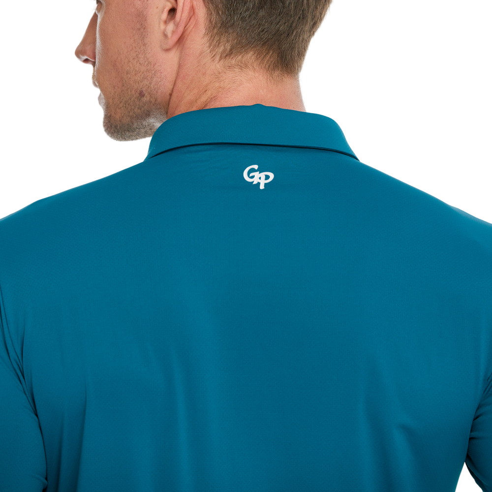 Men's high-density breathable lapel long-sleeved shirt (dark green)