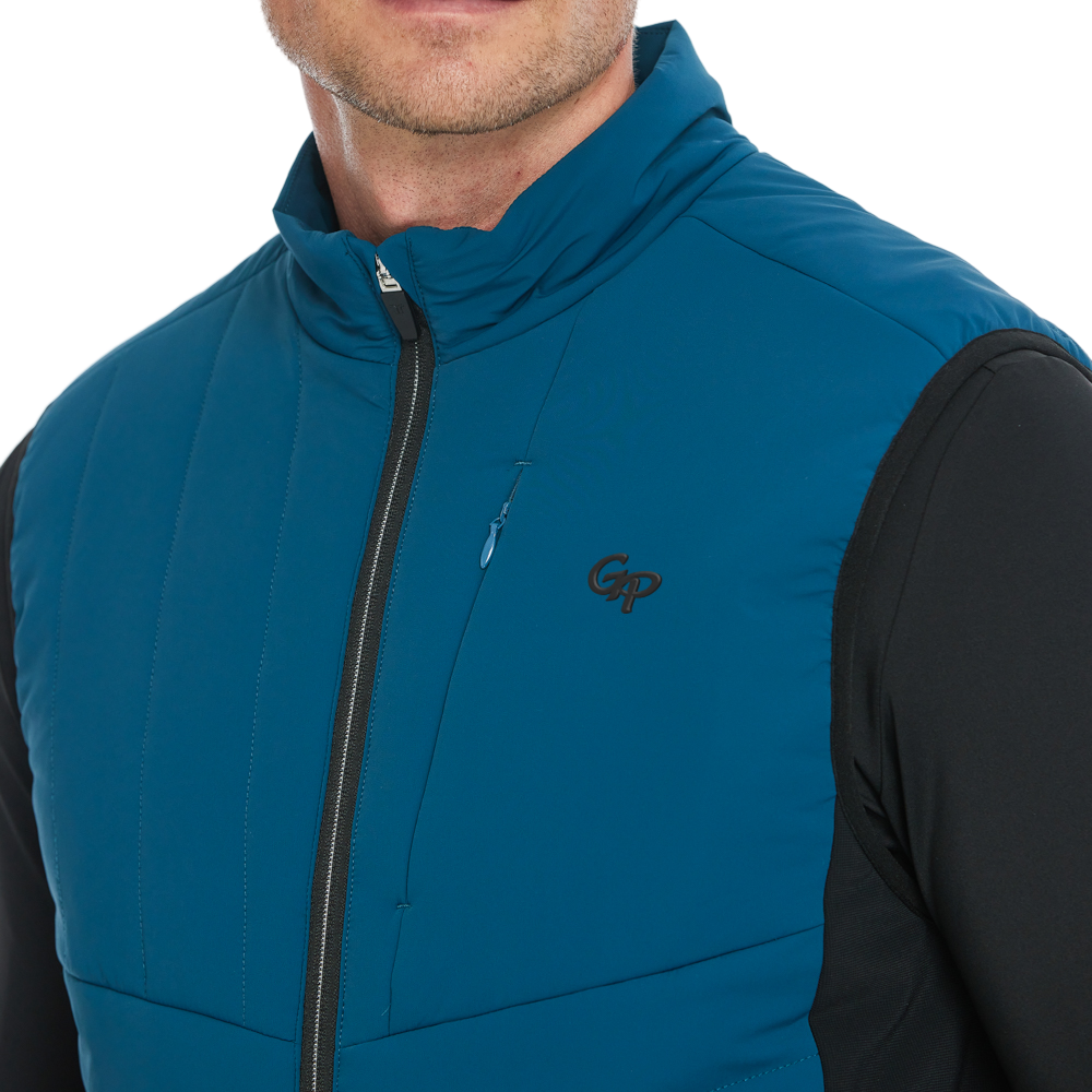 Men's Thick, Padded Warm Vest (Dark Blue)