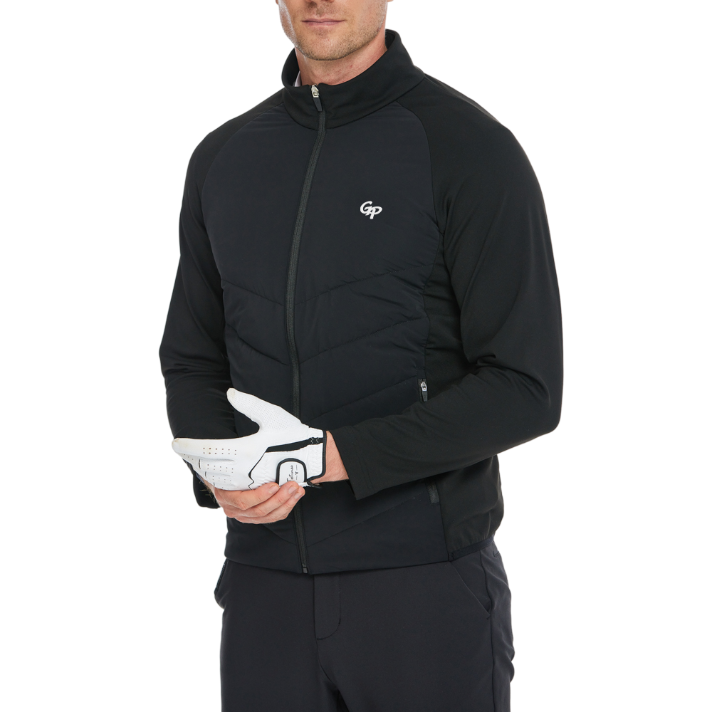 Men's Thick, Padded Warm Jacket (Black)