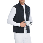 男輕薄防風防潑水馬甲(黑)