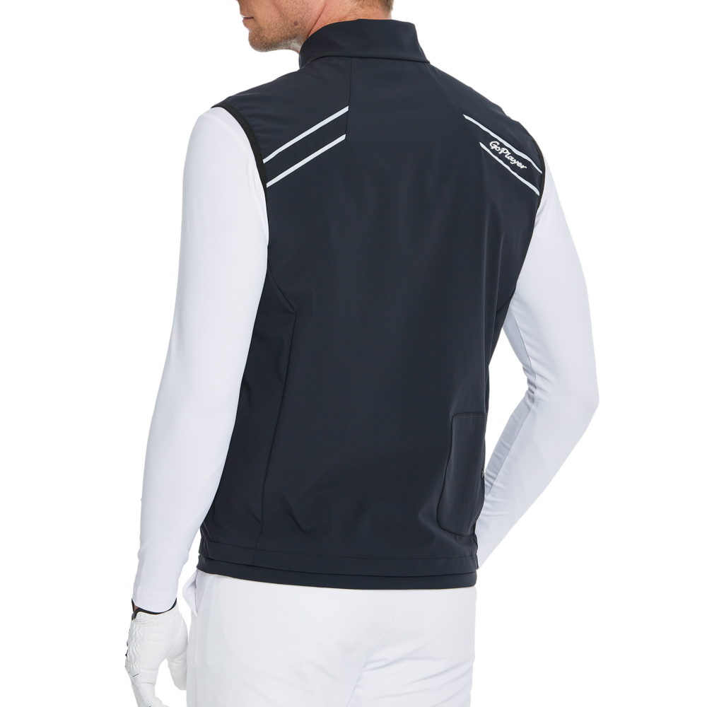 Men's lightweight windproof and water-repellent vest (black)