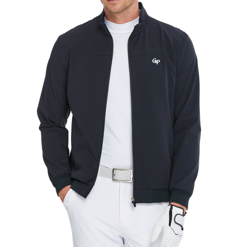 男輕薄防風防潑水風衣(黑)