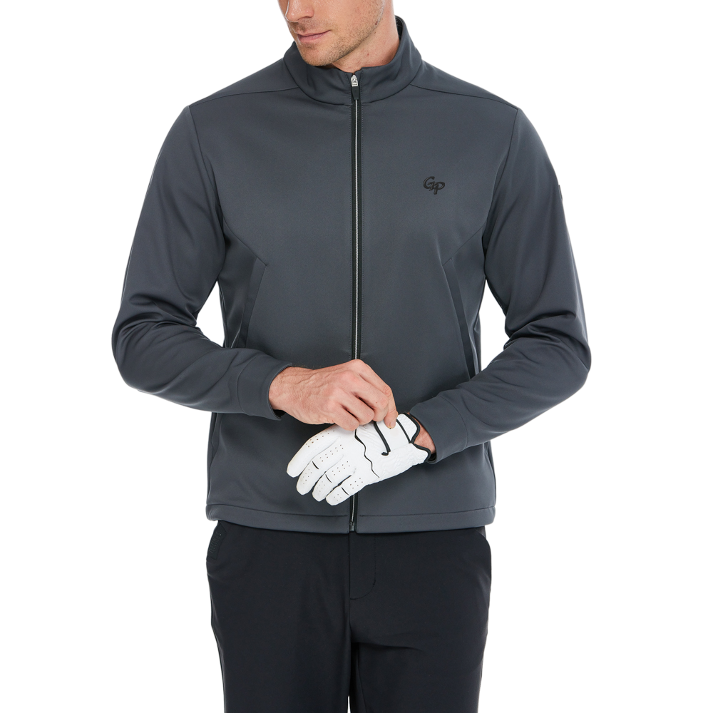 Men's Volcanic Rock Fleece-Lined Warm Jacket (Dark Gray)