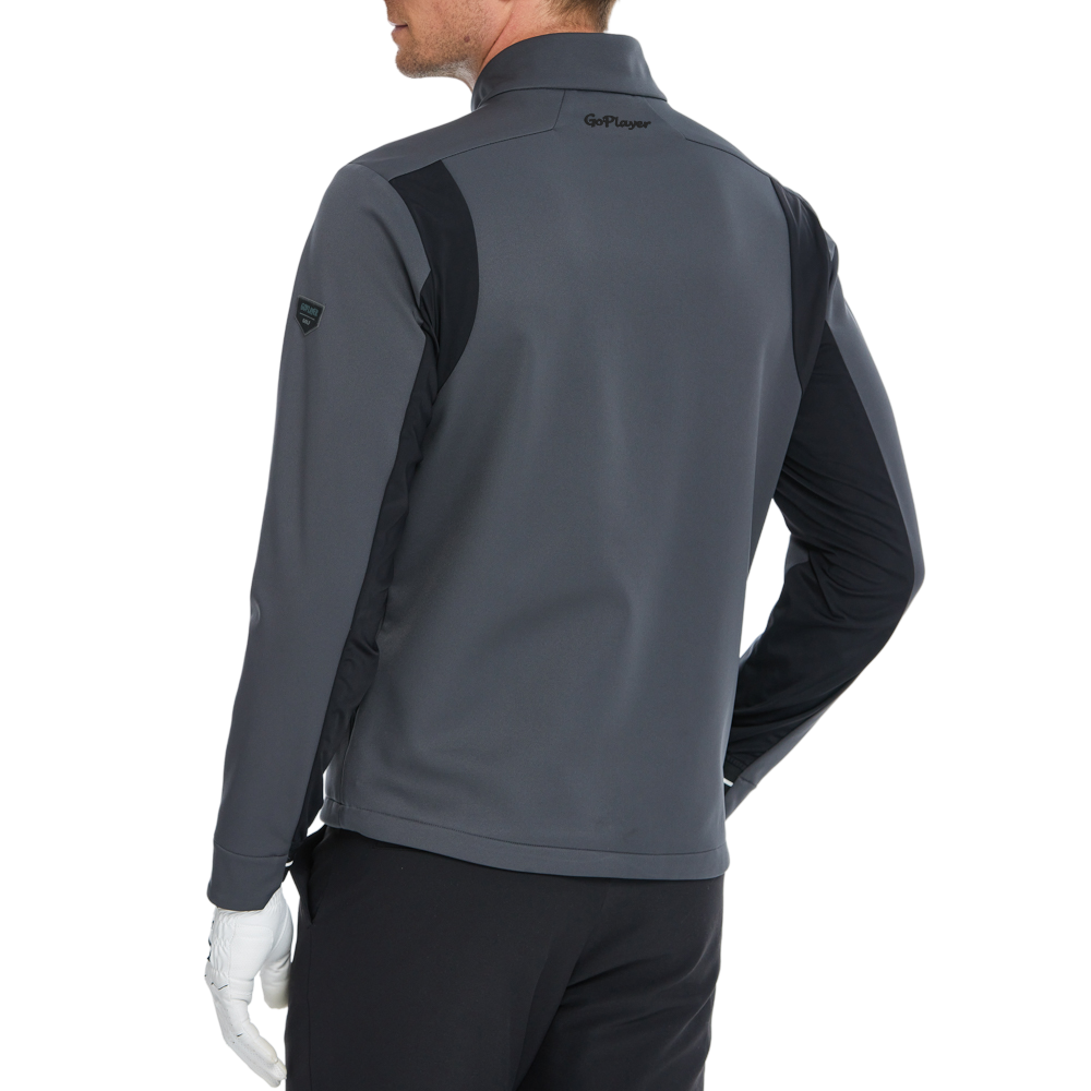 Men's Volcanic Rock Fleece-Lined Warm Jacket (Dark Gray)