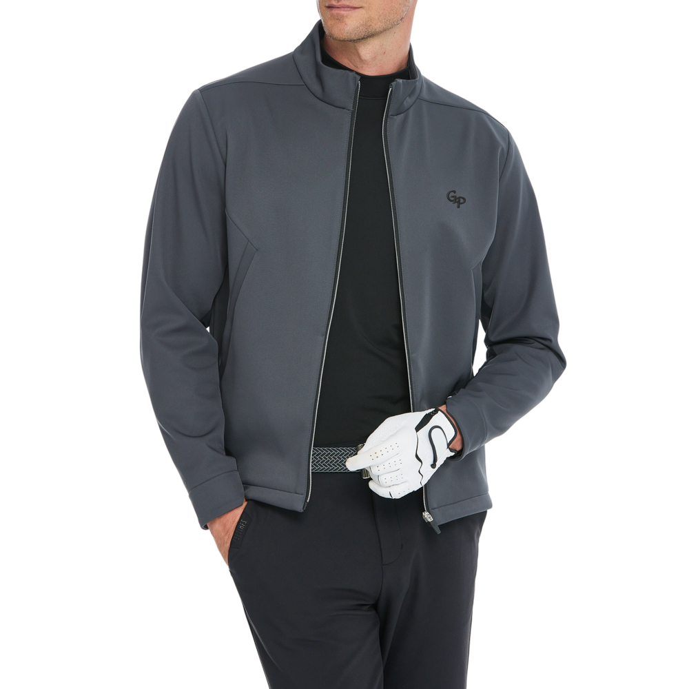 Men's Volcanic Rock Fleece-Lined Warm Jacket (Dark Gray)