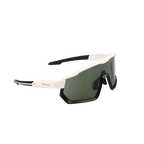 GoPlayer ビッグフレーム サングラス (ホワイト ブラックフレーム グリーン フィルム)