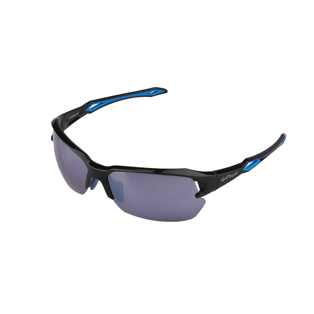 GoPlayer半框太陽眼鏡(黑框 鍍銀片)