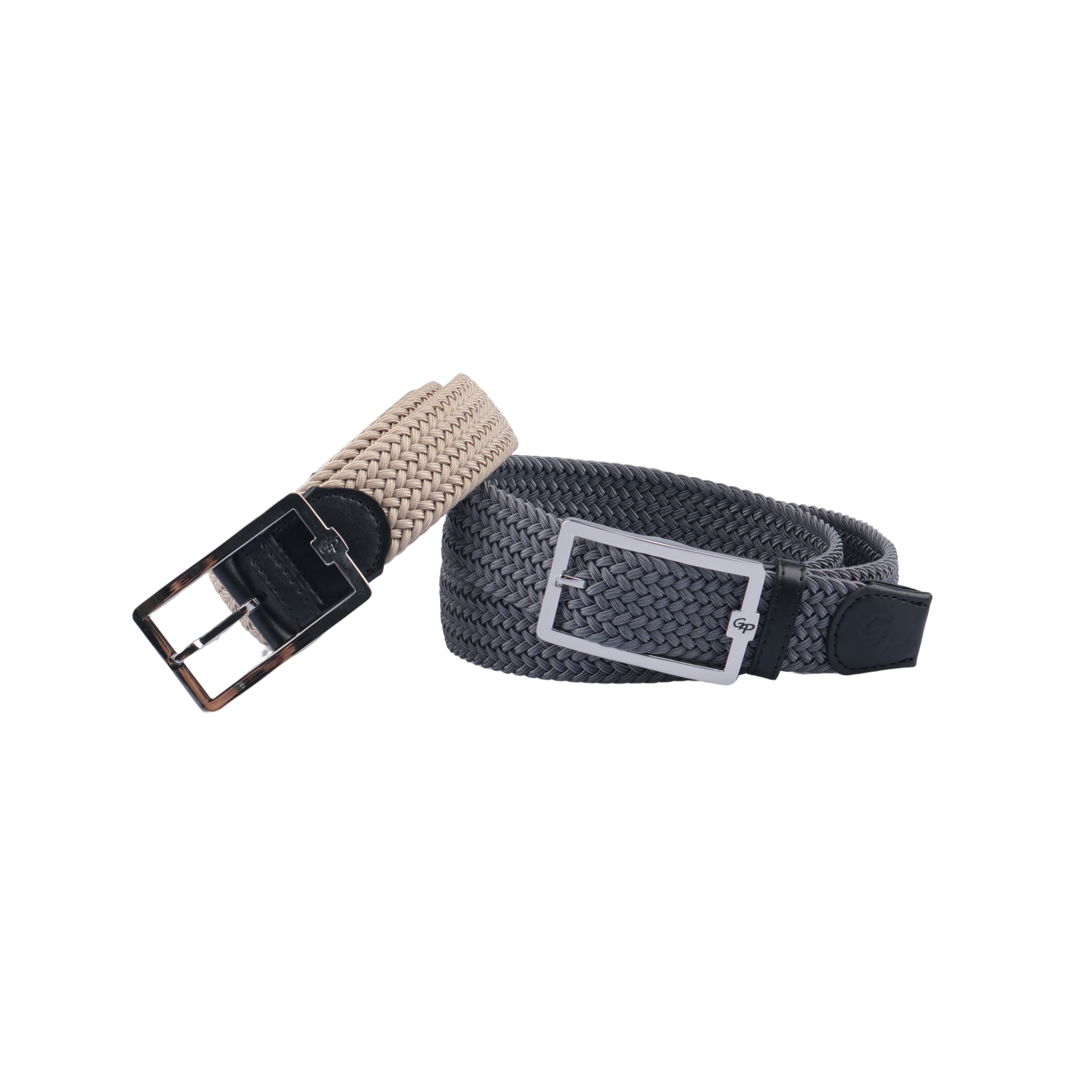 GoPlayer メンズ ゴルフ エラスティック ベルト (グレー)